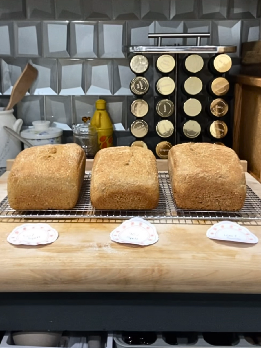 Spelt side by side bread test